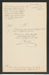 k.k. naturhistorisches Hofmuseum, Intendanzakten 1885-1896 (Hauer), Aktenzahl Z.686/1891, Seite 1